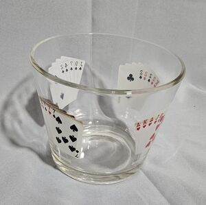VTG Casino Poker MCM Playing Card Ice Bucket Serving Bowl Collectable Barware